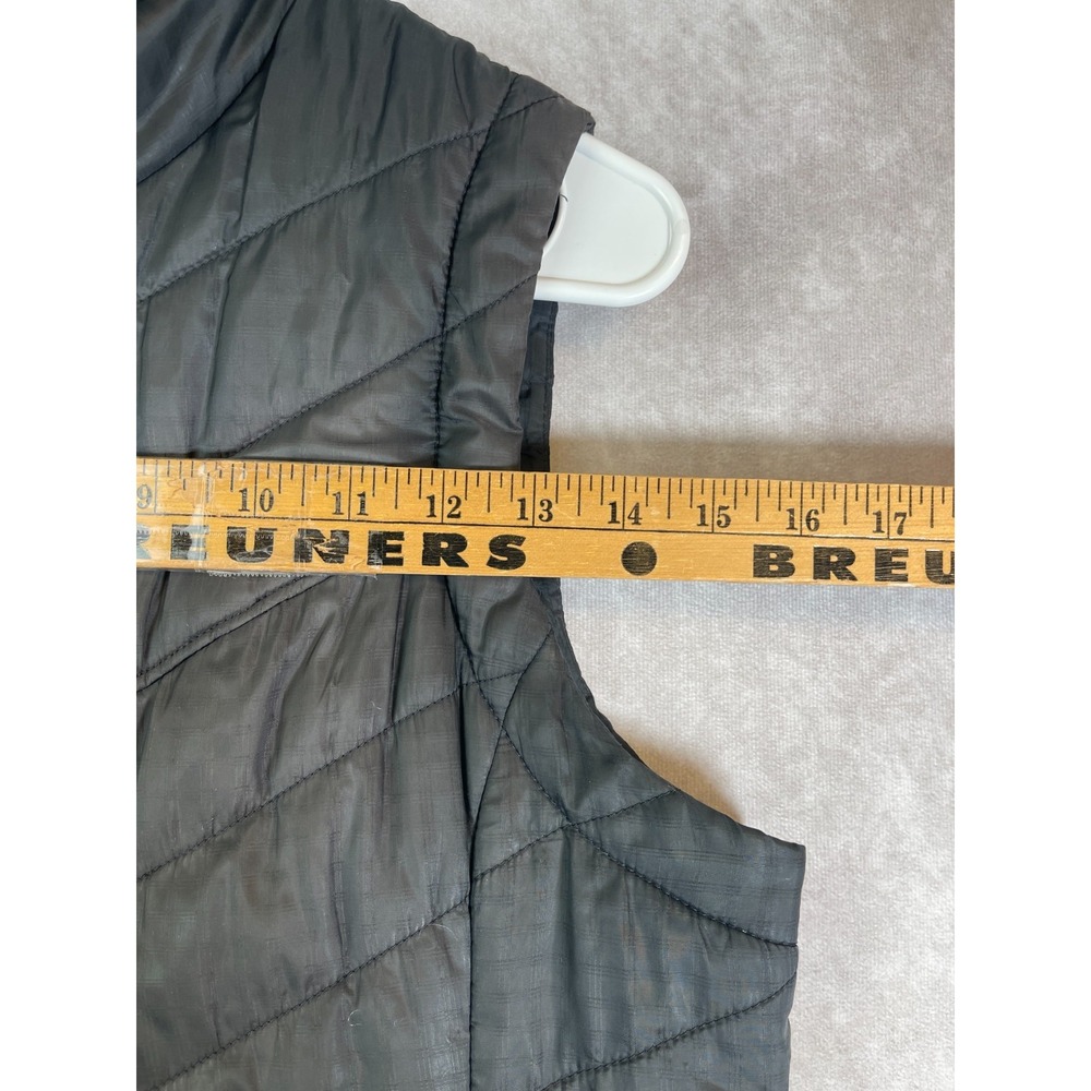 Columbia Down Vest Mens Medium Omni Heat Puffer Black Full Zip Up Hiking Outdoor - Picture 9 of 14